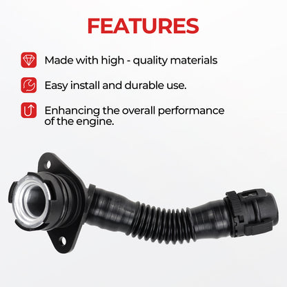 BMW N55 Crankcase Vent Hose 11127584128 - 135i 335i 535i 640i X1 X3 X4 X5 X6 (2011-2017)