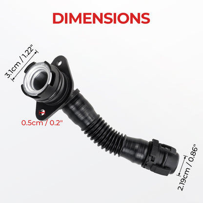 BMW N55 Crankcase Vent Hose 11127584128 - 135i 335i 535i 640i X1 X3 X4 X5 X6 (2011-2017)