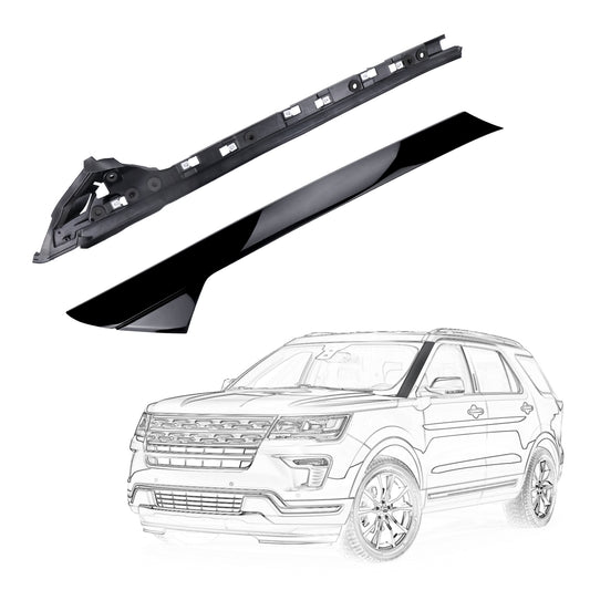 Ford Explorer Windshield Trim Molding 926450 - A Pillar Left Outer & Inner (2011-2019)