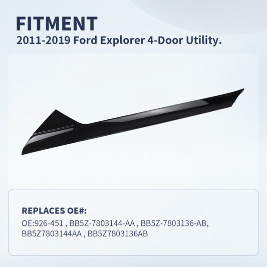 Ford Explorer Windshield Trim Molding 926-451 - A Pillar Right Outer (2011-2019)