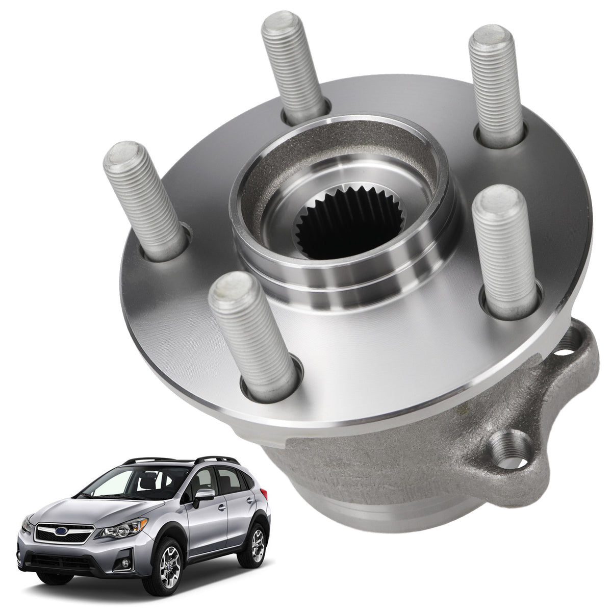 VeloCore Wheel Bearing Hub Assembly Subaru Impreza WRX STI 5-Lug 2012-2021 512518 Rear