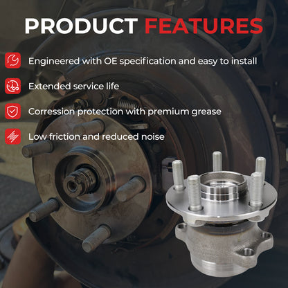 Subaru Rear Wheel Bearing Hub Assembly 512518 - 5-Lug (2012-2021)