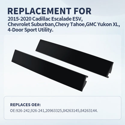 AIKEPT B Pillar Trim Molding 926-242 926-241 Replacement for Cadillac Escalade ESV Chevrolet Suburban Chevy Tahoe GMC Yukon XL 2015-2020 20963325 84263145 84263144, Left &amp; Right