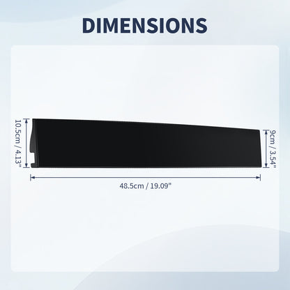 FEXON Outer B Pillar Door Trim Molding 926-242  Right Replacement, Black