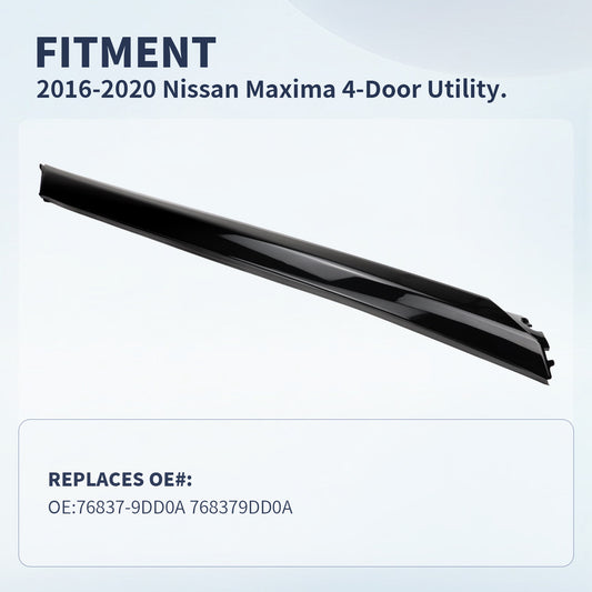 FEXON Windshield Molding Trim 788739DJ1A - Rear Left C-Pillar for Nissan Maxima 2016-2021 | OEM Quality Black Trim