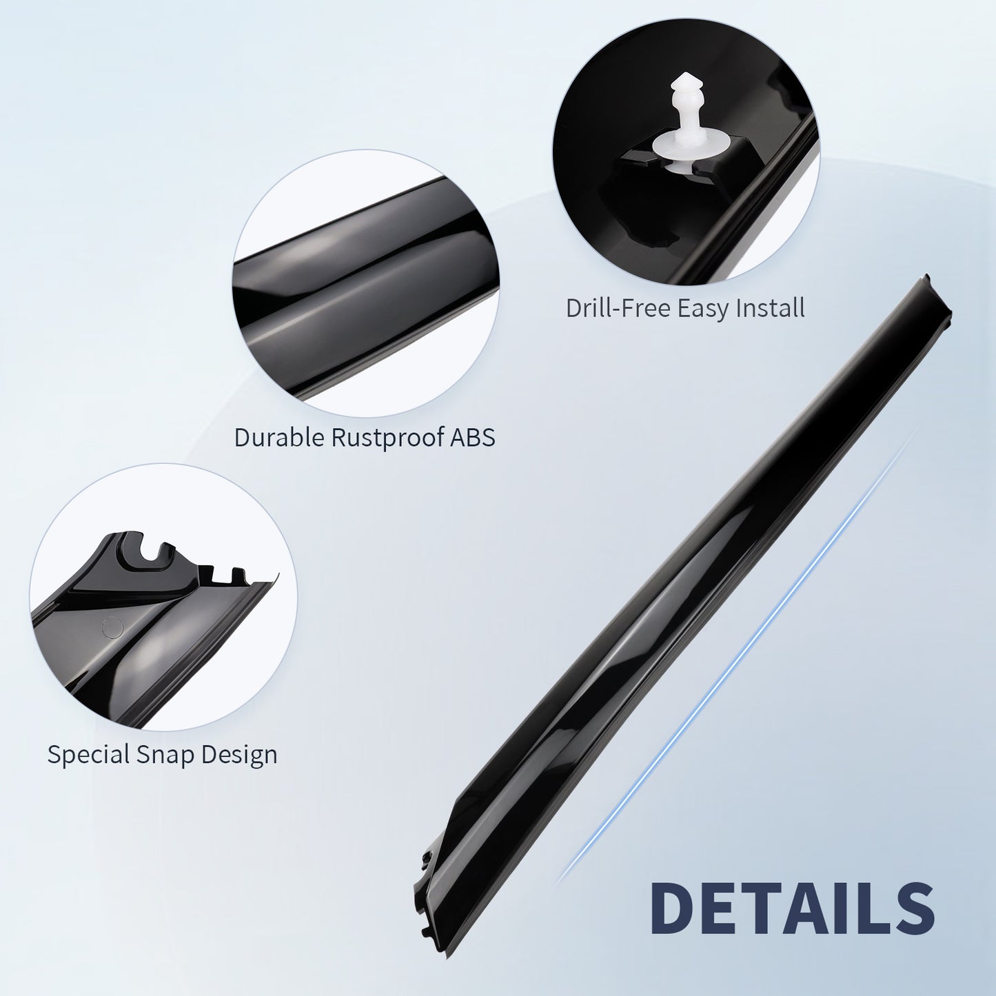 AIKEPT Windshield Trim Molding A Pillar 768369DD0A Compatible with 2016-2020 Maxima Replacement for 76836-9DD0A, Right Accessories