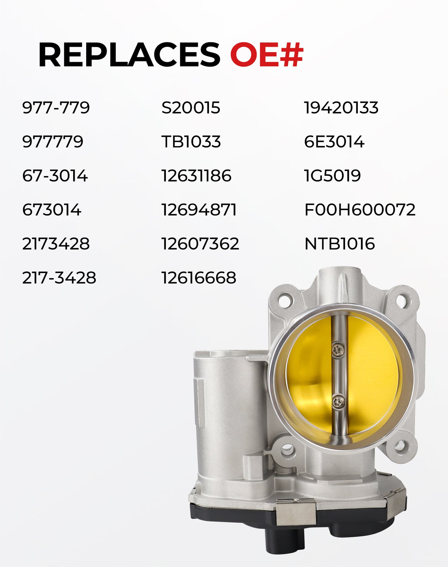 Chevy GMC Buick Electronic Throttle Body S20015 - 2.4L L4 (2008-2011)