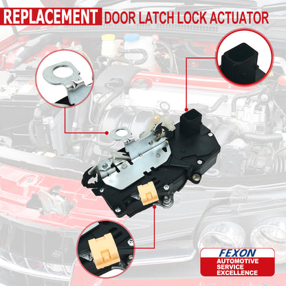 FEXON Door Lock Actuator Kit 4pcs Front & Rear for Chevy Silverado Suburban Tahoe Avalanche, GMC Sierra Yukon XL, Cadillac Escalade EXT ESV 2007-2009, Replaces 931-303 931-304 931-108 931-109