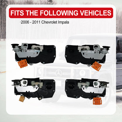 FEXON Door Lock Actuator Kit 4pcs Front & Rear for Chevy Silverado Suburban Tahoe Avalanche, GMC Sierra Yukon XL, Cadillac Escalade EXT ESV 2007-2009, Replaces 931-303 931-304 931-108 931-109