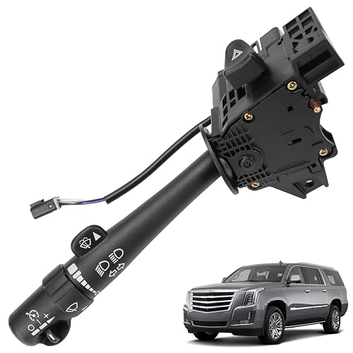 VeloCore Multi-Function Combination Turn Signal Switch 12450067 Compatible with 2002-2009 Trailblazer Escalade Envoy, 03-06 Silverado Tahoe Sierra Yukon, Replaces# D6299A, SW3792, CBS1149