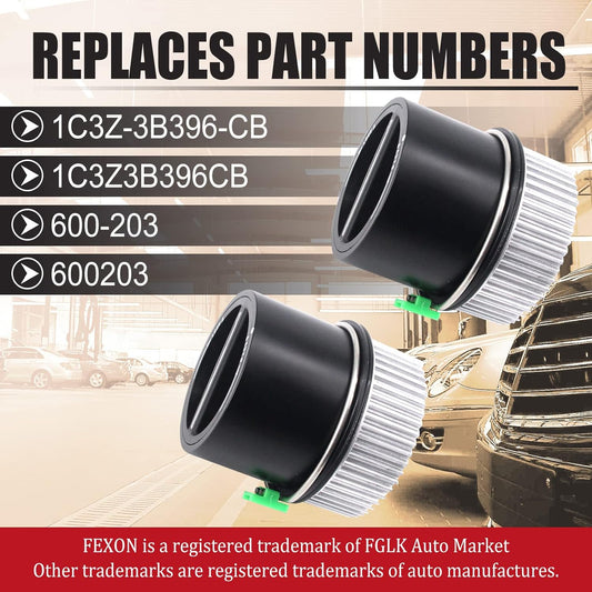FEXON 4WD Auto Locking Hub Pair Kits Replacement,1C3Z-3B396-CB and 600-203. 2 Pack