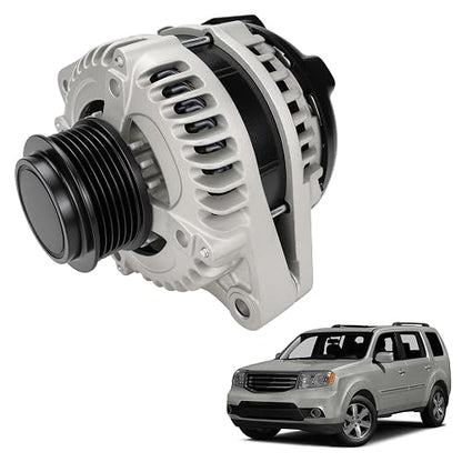 VeloCore Alternator Compatible with Honda Odyssey 2011-2013 V6 3.5L,Pilot 2012-2015 V6 3.5L,Ridgeline 2012-2014 V6 3.5L OE#11573N 11573 104210-1240 9764219-124 1042101240