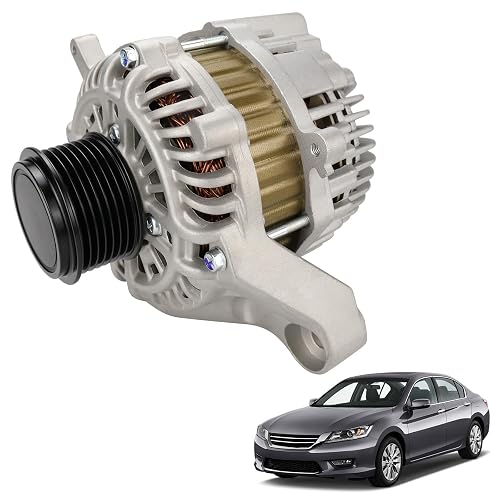 VeloCore Alternator Replacement Compatible with 2013-2017 Honda Accord L4 2.4L Automatic CVT Transmission Replace# 14489N 14489 31100-5A2-A02RM AMT0277 AHGA88 31100-5A2-A02