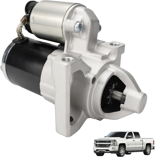 VeloCore 10910 New Starter Motor Replacement for 12655055 M000T24072 | Fit 14-18 Chevy Silverado 1500 Suburban Tahoe, Cadillac Escalade 6.2L 15-16, GMC Sierra 1500 V6 V8 4.3 5.3L 6.2L,15-16 Yukon | Compatible with Chevy:Express 2500 v6 2018-2019
