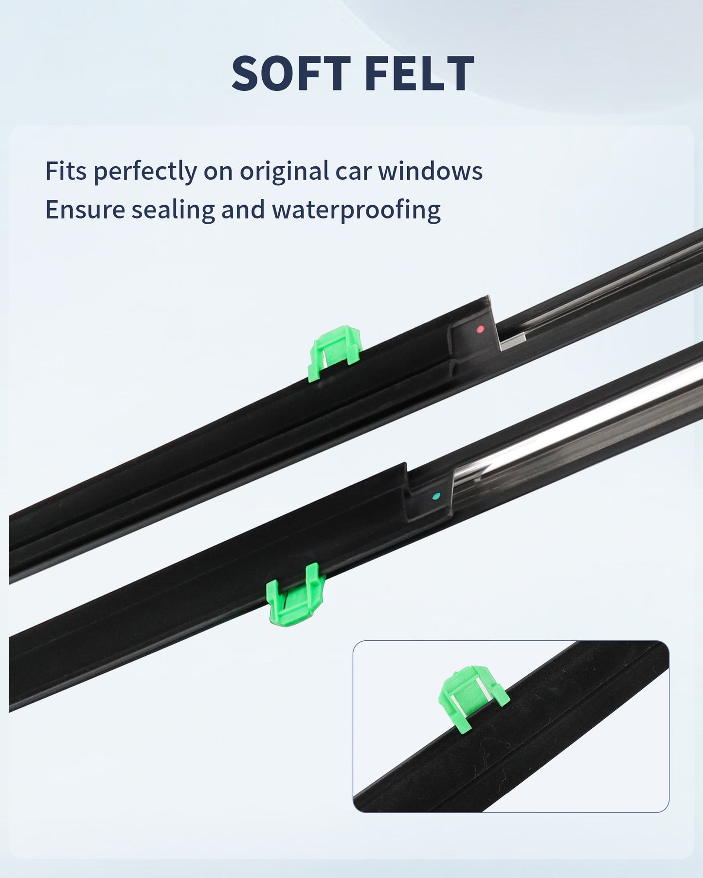 AIKEPT 4PCS Chrome Window Molding Trim Seal Belt Kit, Compatible with Honda CR-V 2007 2008 2009 2010 2011, Automotive Exterior Door Glass Weatherstrip Set, Replaces OE 72410-SWA-A01 72450-SWA-A01