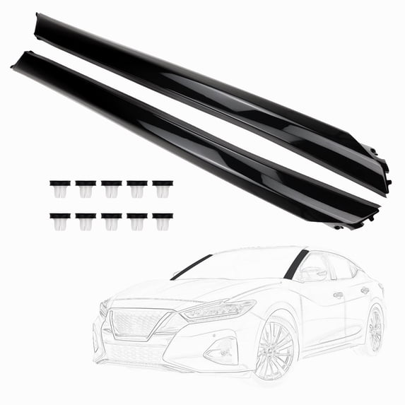 VeloCore Nissan Maxima Front A-Pillar Trim Pair | Black ABS