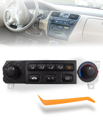 Flecto 599-268 A/C Heater Climate Control Module - HVAC Switch Panel, Plug and Play - Compatible with 1998-2000 Honda Accord & 1998-2004 Honda Odyssey Replace# 79600-S84-A01ZA