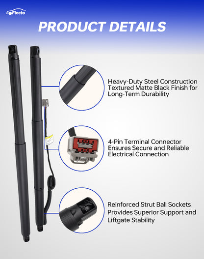 Flecto Liftgate Struts, Electric Rear Hatch Lift, Compatible with Cadillac 2015-2019 Escalade, Chevrolet 2015-2020 Suburban & Tahoe, GMC 2015-2020 Yukon & Yukon XL, Replace# 84306929 84036214, 2 Set