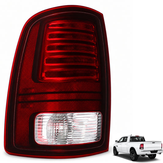 VeloCore LED Tail Lights for Ram 1500 2013-2018, Ram 2500/3500 2014-2018, Driver Side, Black/Red