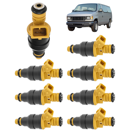 VeloCore Fuel Injectors 8-Pack 0280150943 Fit for Ford F-150 V8, 4-Hole