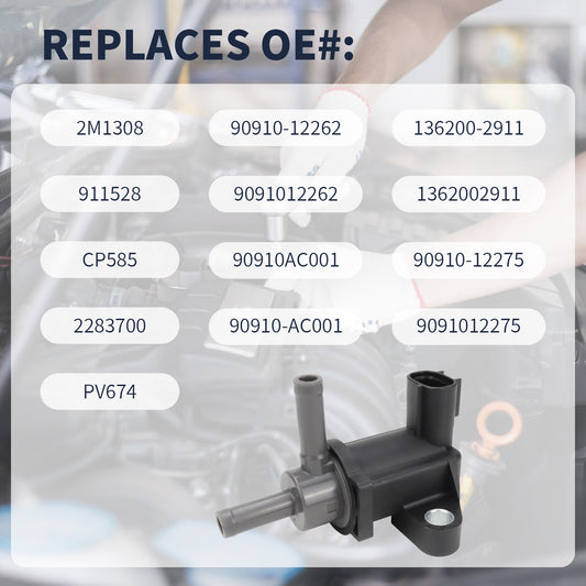 Toyota Vapor Canister Purge Valve 90910-12275 - 4Runner FJ Cruiser Tacoma Tundra