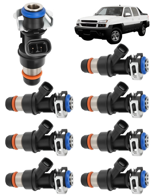 Chevy GMC Cadillac Fuel Injectors 17113553 - 4.8L 5.3L 6.0L Set of 8 (2001-2007)