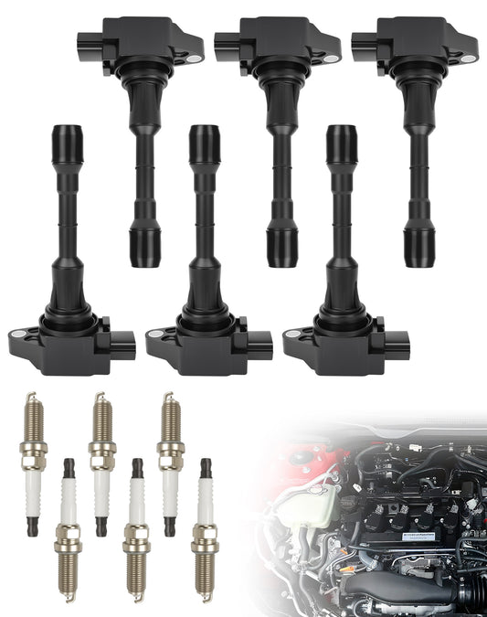 Nissan Infiniti Ignition Coils & Spark Plugs UF550 - 3.5L V6 Set of 6
