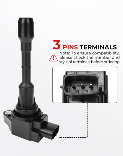 Nissan Infiniti Ignition Coils & Spark Plugs UF550 - 3.5L V6 Set of 6