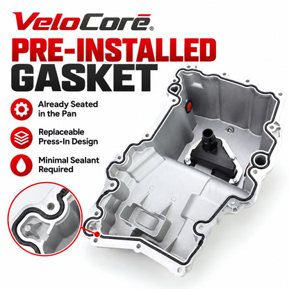 Ford F-150 2.7L aluminum lower oil pan: seals and weather protection details