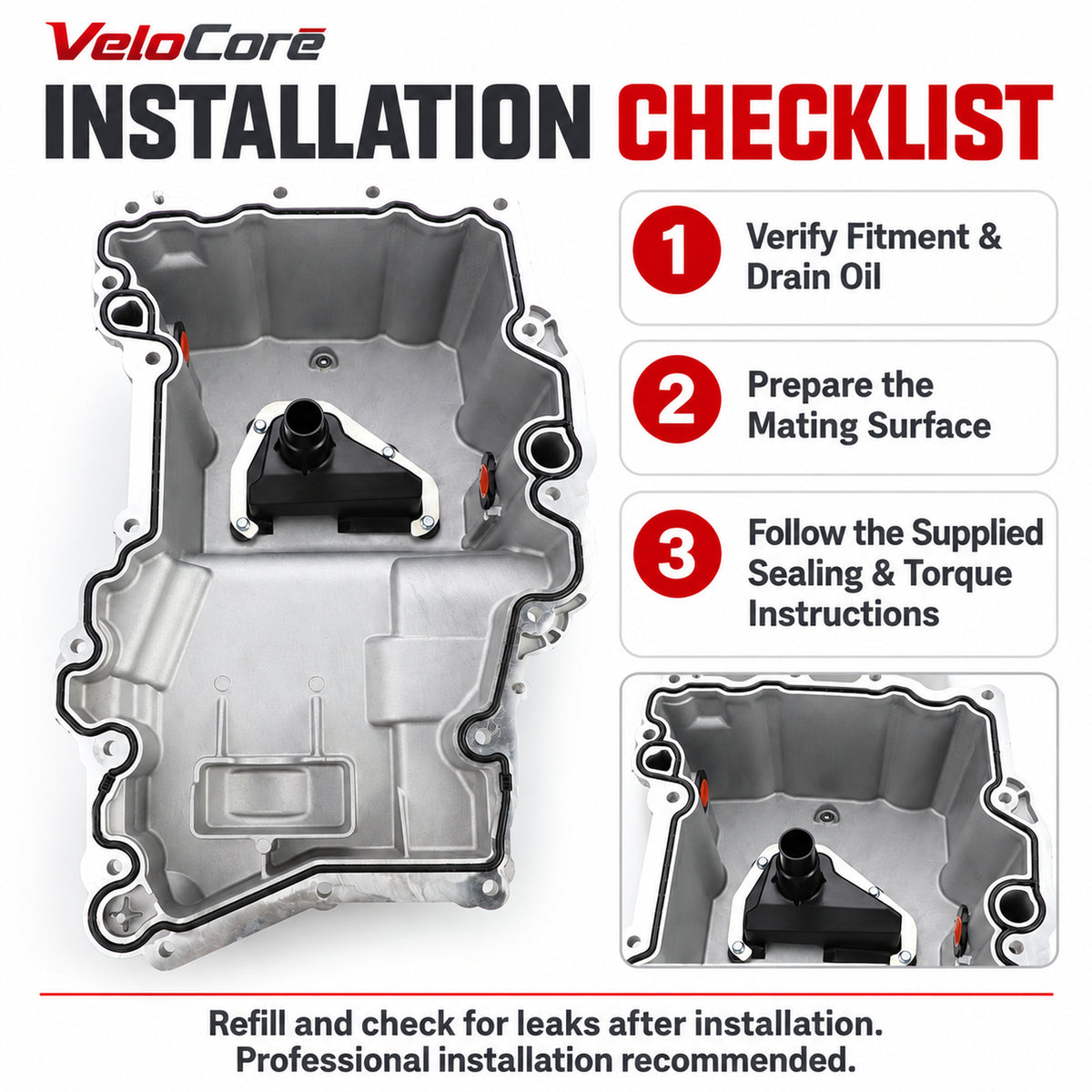 Ford F-150 2.7L aluminum lower oil pan: installation overview