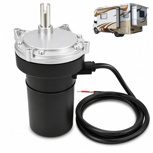 VeloCore Rear RV Stabilizer Jack Motor 352338 Fit for Lippert 12V 53:1 | compatible with Lippert LC298707 LC337199 LC369774 systems, rear position, 7A, 68 RPM, 50 in-lb run torque