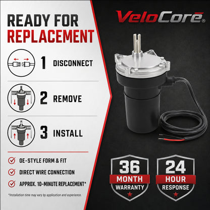 VeloCore Rear RV Stabilizer Jack Motor 352338 Fit for Lippert 12V 53:1 | compatible with Lippert LC298707 LC337199 LC369774 systems, rear position, 7A, 68 RPM, 50 in-lb run torque