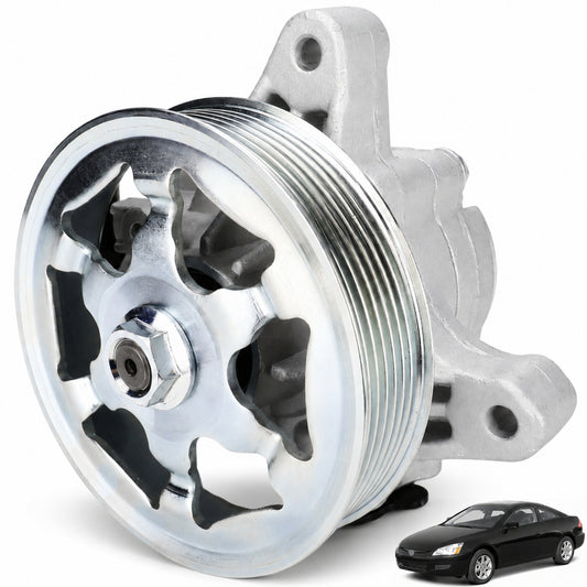 VeloCore Power Steering Pump & Pulley 56110-RAA-A01 Fit for Honda Accord | compatible with Honda Accord 2003-2005 2.4L L4, belt pulley included, alloy housing, replaces 21-5341