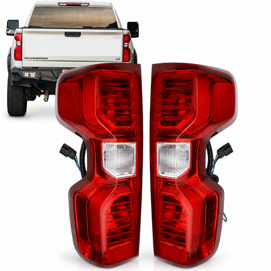 VeloCore Red Tail Light Pair 84554656 Fit for Chevrolet Silverado 1500