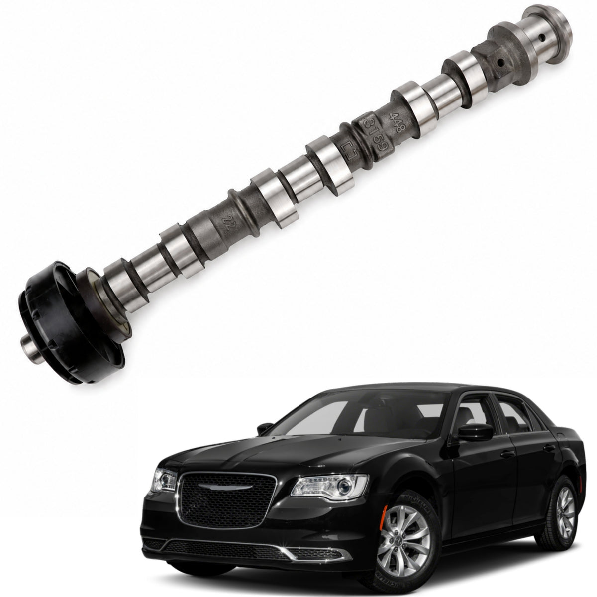 VeloCore Right Exhaust Camshaft 5184378AF Fit for Jeep Wrangler 3.6L V6 | compatible with Jeep Wrangler 2012-2016, Grand Cherokee 2011-2015, 3.6L V6 only, right exhaust, metal construction
