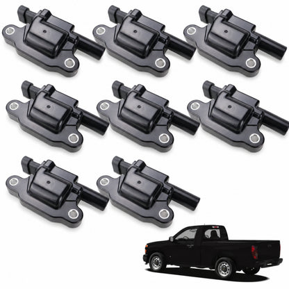VeloCore Square Ignition Coil Set of 8 12570616 Fit for Chevrolet Silverado | compatible with Chevrolet Silverado 1500 2008-2013 and GMC Sierra 1500 2008-2015 V8, square coils, UF413