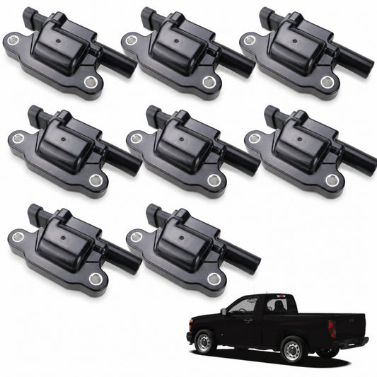 VeloCore Square Ignition Coil Set of 8 12570616 Fit for Chevrolet Silverado | compatible with Chevrolet Silverado 1500 2008-2013 and GMC Sierra 1500 2008-2015 V8, square coils, UF413