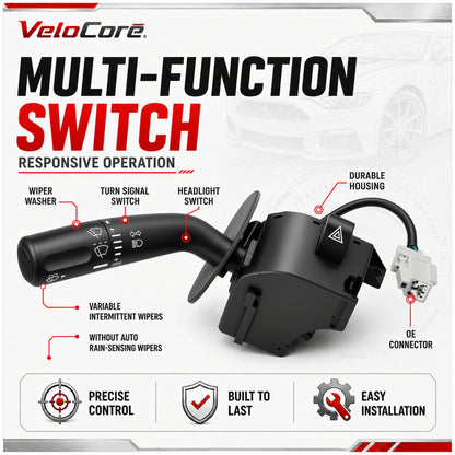 VeloCore Turn Signal Wiper Dimmer Combination Switch Lever 5L3Z-13K359-AAA