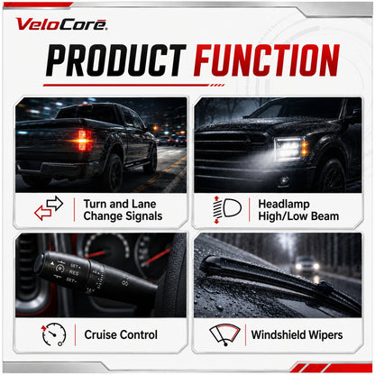 VeloCore Turn Signal Wiper Dimmer Combination Switch Lever 5L3Z-13K359-AAA