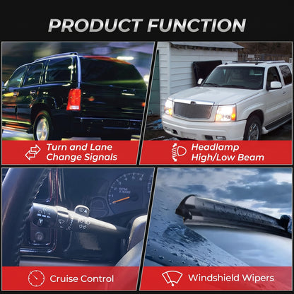 VeloCore Turn Signal Wiper Switch Lever Compatible with Ford F-150 F-250 F-350 F-450 Super Duty 2011-2013 - Multifunction Blinker Stalk Replaces BC3Z-13K359-BA SW-6874
