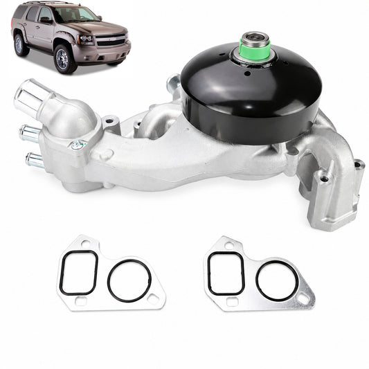 VeloCore Water Pump Thermostat Kit 12600767 Fit for Chevrolet Silverado | compatible with Chevrolet Silverado 1500 2007-2013, 4.8L 5.3L 6.0L 6.2L V8 applications, AW6009, two gaskets