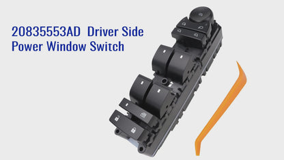 Flecto Master Power Window Switch Driver Side 20835553 with Door Lock Compatible with 2011-2013 Chevy Silverado, Replace# 20835553AD
