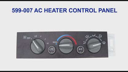Flecto HVAC AC Heater Climate Control Module Switch Compatible with 1996-1999 Chevy GMC C/K Series Truck Tahoe Suburban Yukon - Replaces 16231175, 599-007, 15-72548 - Without Rear Defogger