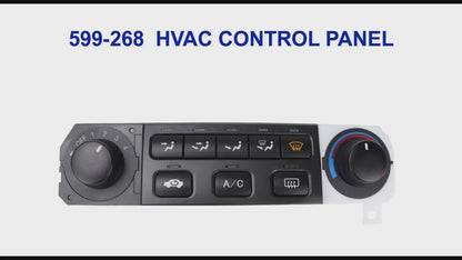 Flecto 599-268 A/C Heater Climate Control Module - HVAC Switch Panel, Plug and Play - Compatible with 1998-2000 Honda Accord & 1998-2004 Honda Odyssey Replace# 79600-S84-A01ZA