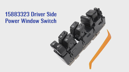 Flecto Master Power Window Switch Driver Side 15883323 with Door Lock Compatible with 2003-2007 Chevy Silverado, GMC Sierra Yukon Cadillac Escalade, Replace DWS-220 901-075