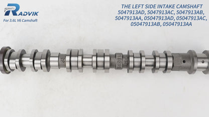 Jeep Dodge Chrysler Intake Camshaft 5047912AD - Left Side 3.6L V6 (2016-2024)