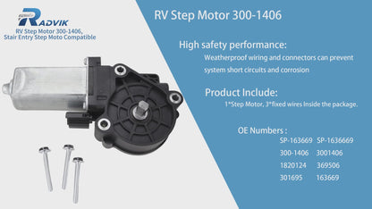RV Step Motor 676061 - Kwikee Lippert 12V DC Automatic Entry Step